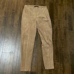 Zara faux suede skinny pants